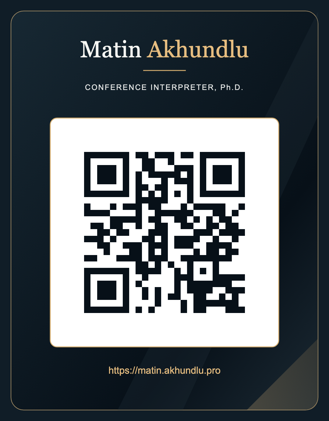 QR code for Matin Akhundlu’s digital business card